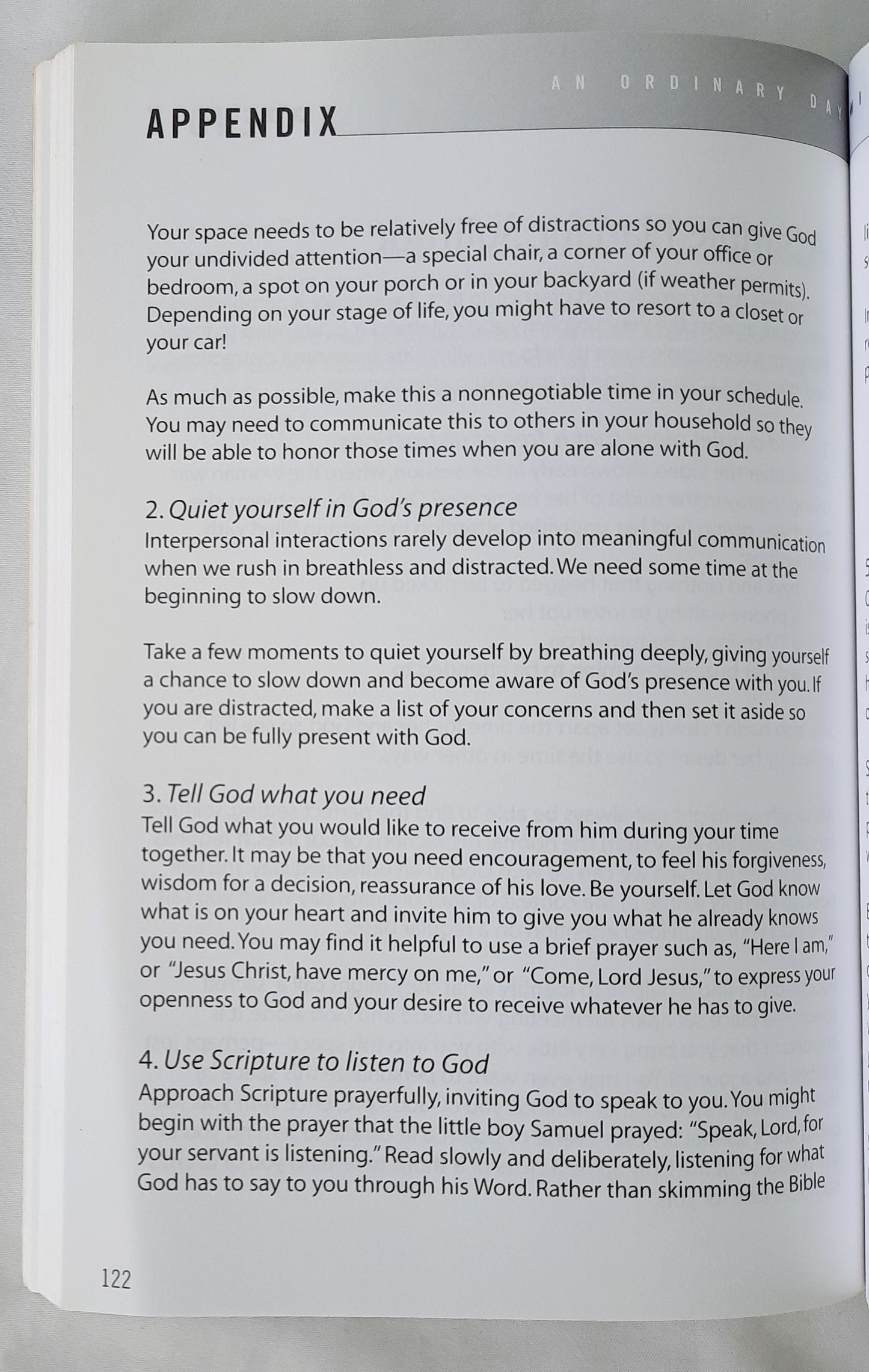 An Ordinary Day with Jesus Participant's Guide by John Ortberg; Ruth Haley Barton (Very good, 2001, Pbk, 140 pages, Willow Creek)