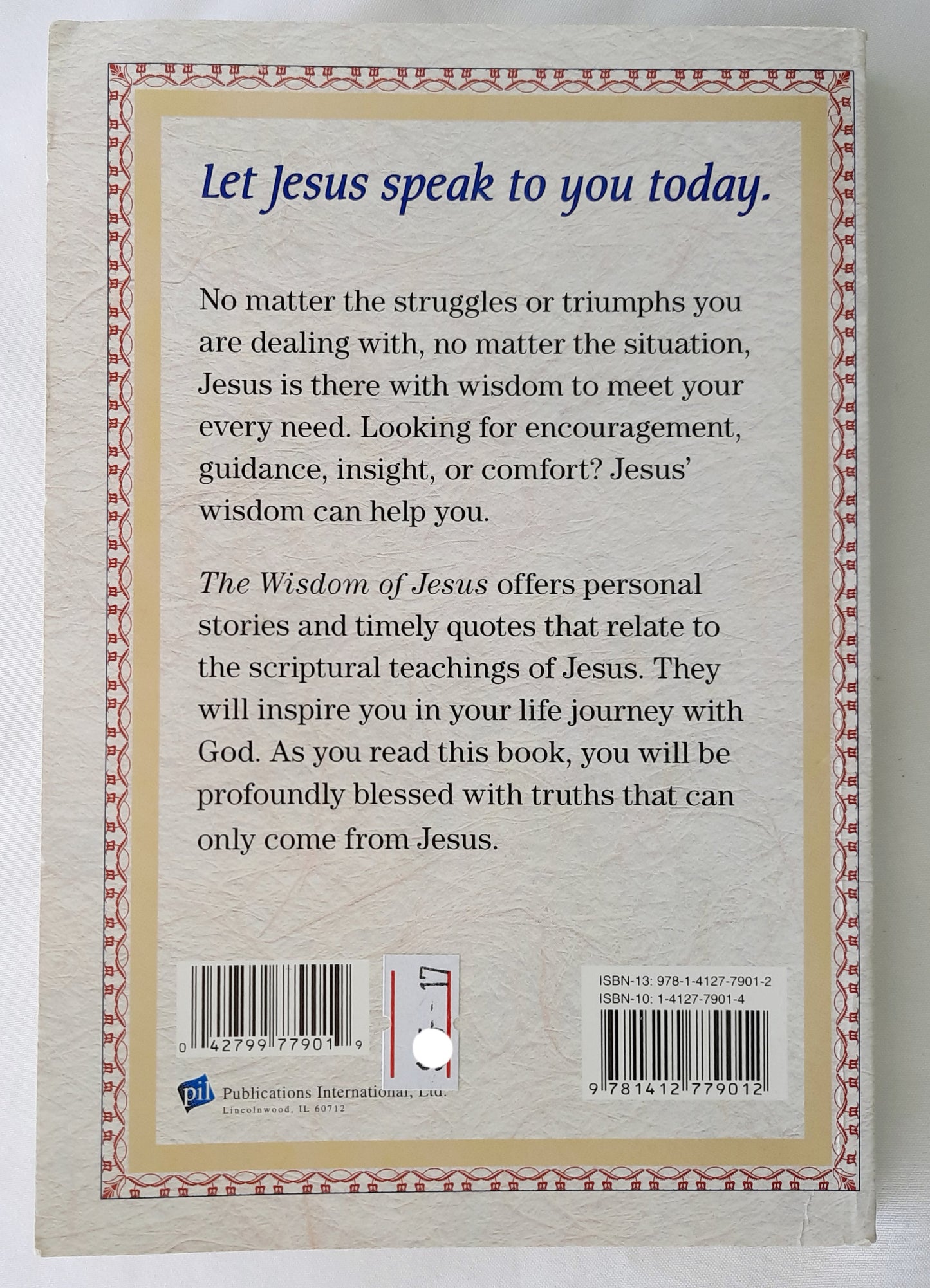 The Wisdom of Jesus by Louis Weber (Very Good, 2009, Pbk, 192 pages, Publications Intl.)