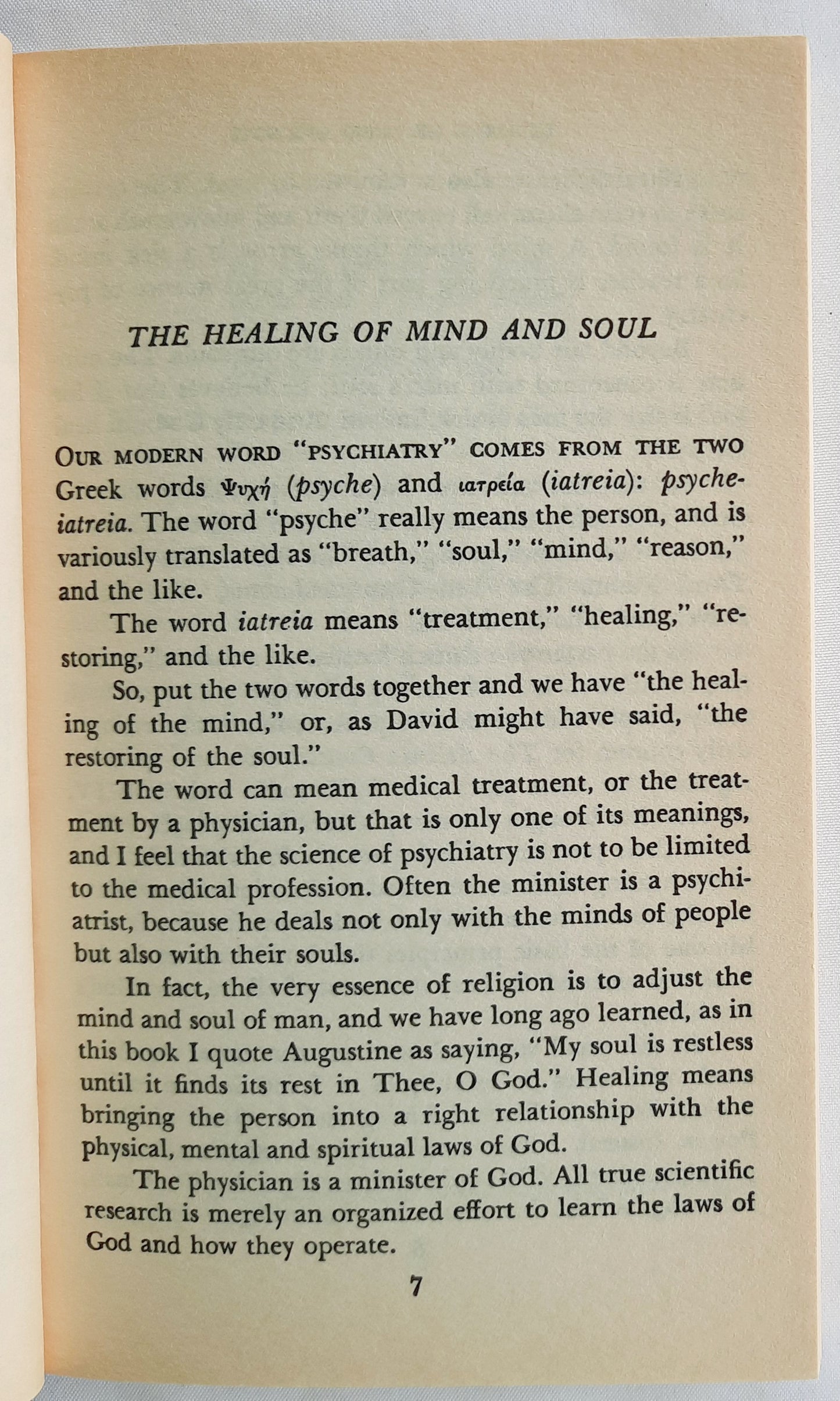 God's Psychiatry by Charles L. Allen (Good, 1997?, Pbk, 159 pages, Spire Books)