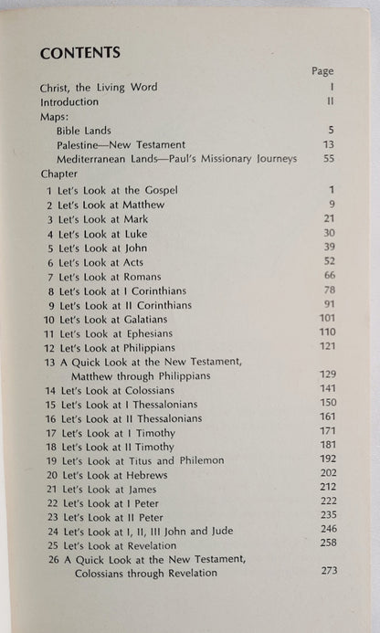 A Look at the New Testament: An Abridged Bible Survey Matthew-Revelation by Henrietta C. Mears (Very Good, 1966, Pbk, 275 pages, Regal)