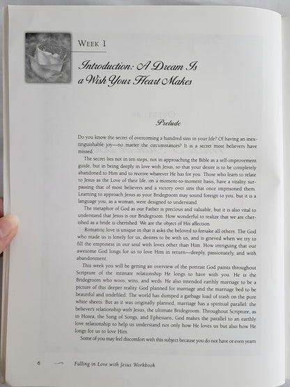 Falling in Love with Jesus Workbook by Dee Brestin & Kathy Troccoli (Very good, 2001, Pbk, 207 pages, W Publishing Co.)