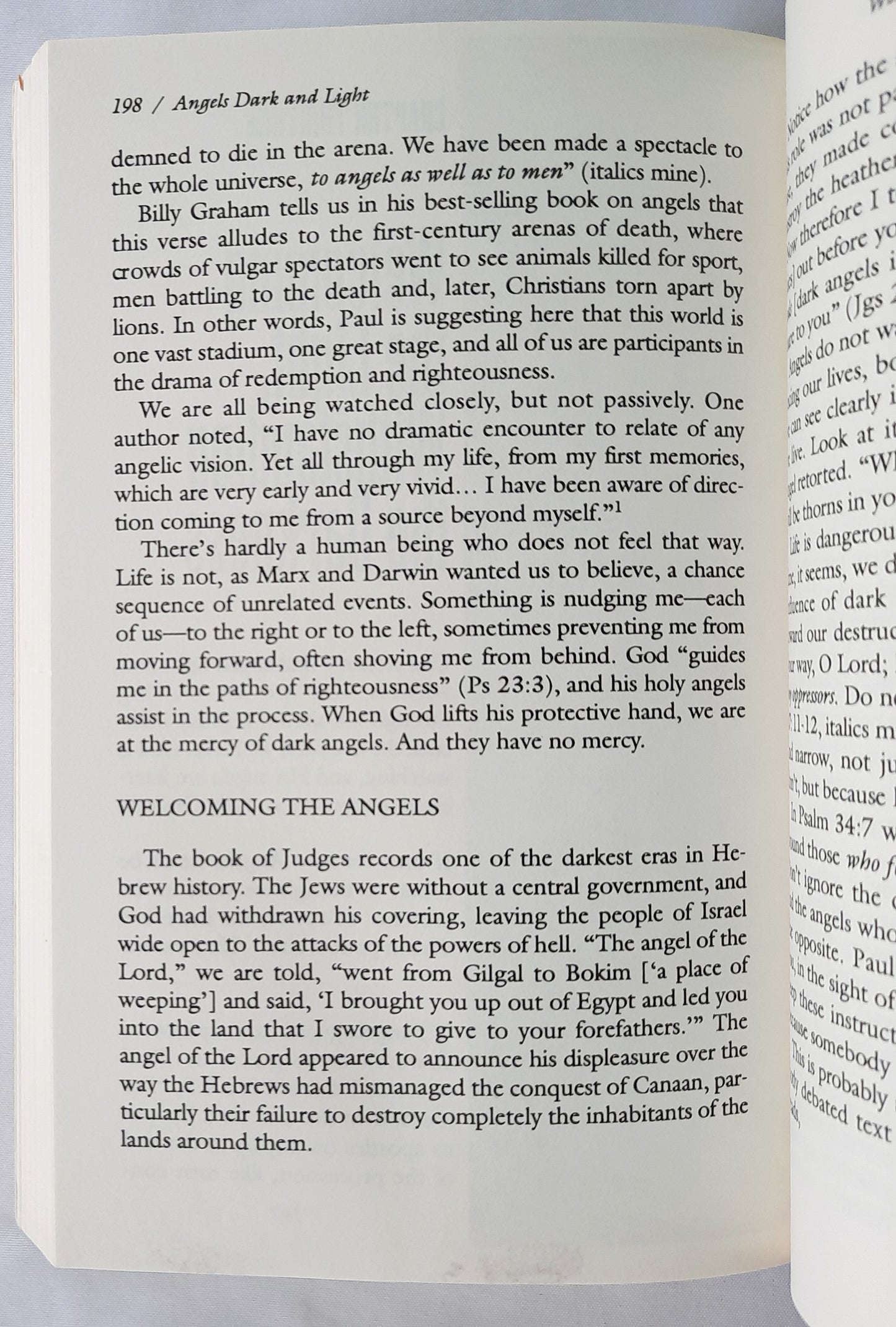 Angels Dark and Light by Gary Kinnaman (Good, 1994, Pbk, 245 pages, Servant Publications)