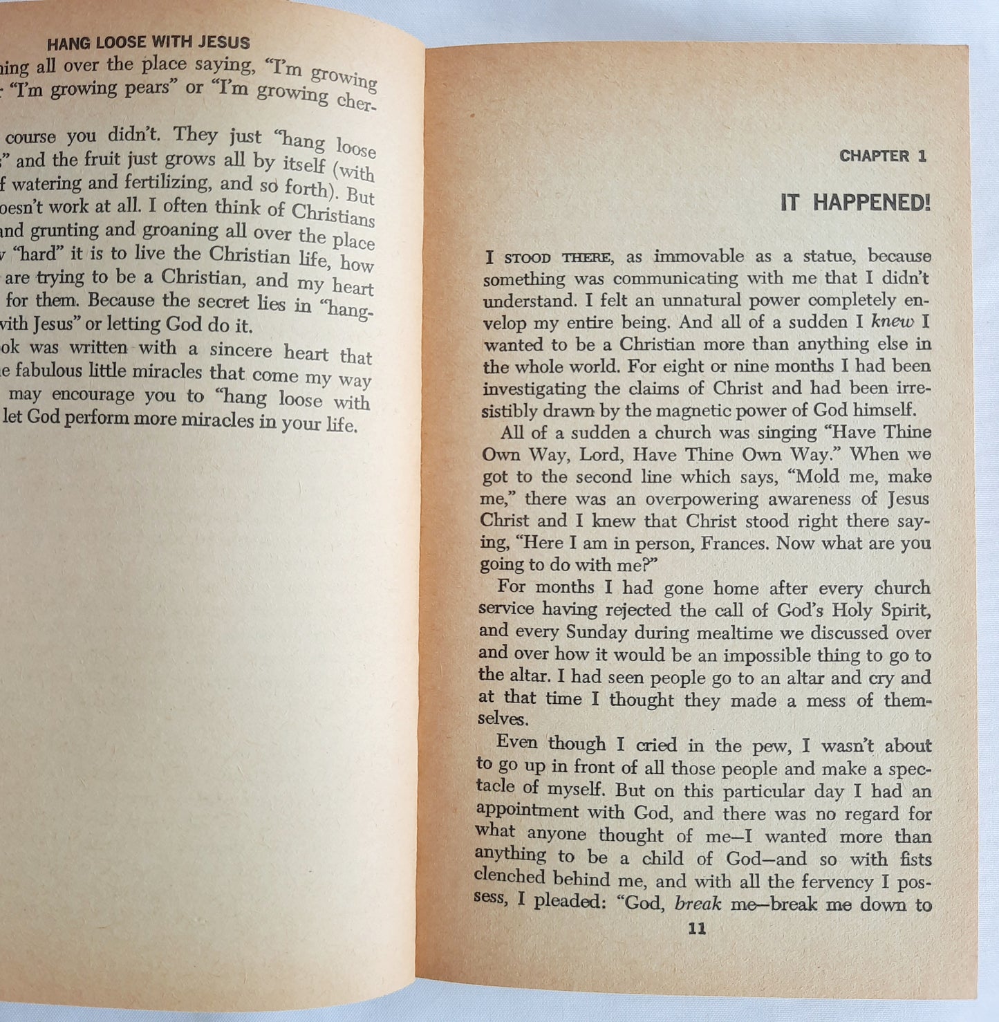 Hang Loose with Jesus by Frances Gardner Hunter (Good, 1972, Pbk, 96 pages, Warner Press)