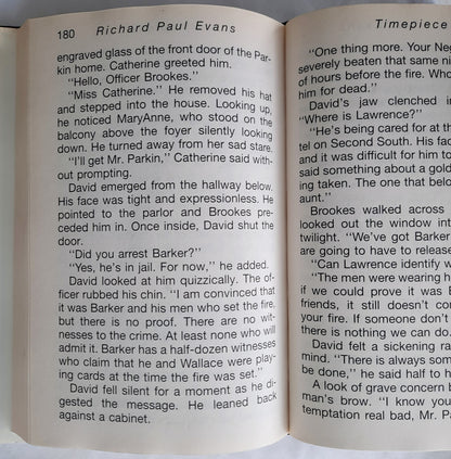 Timepiece by Richard Paul Evans (Good, HC, 1996, Simon & Schuster Large Print, 208 pages)