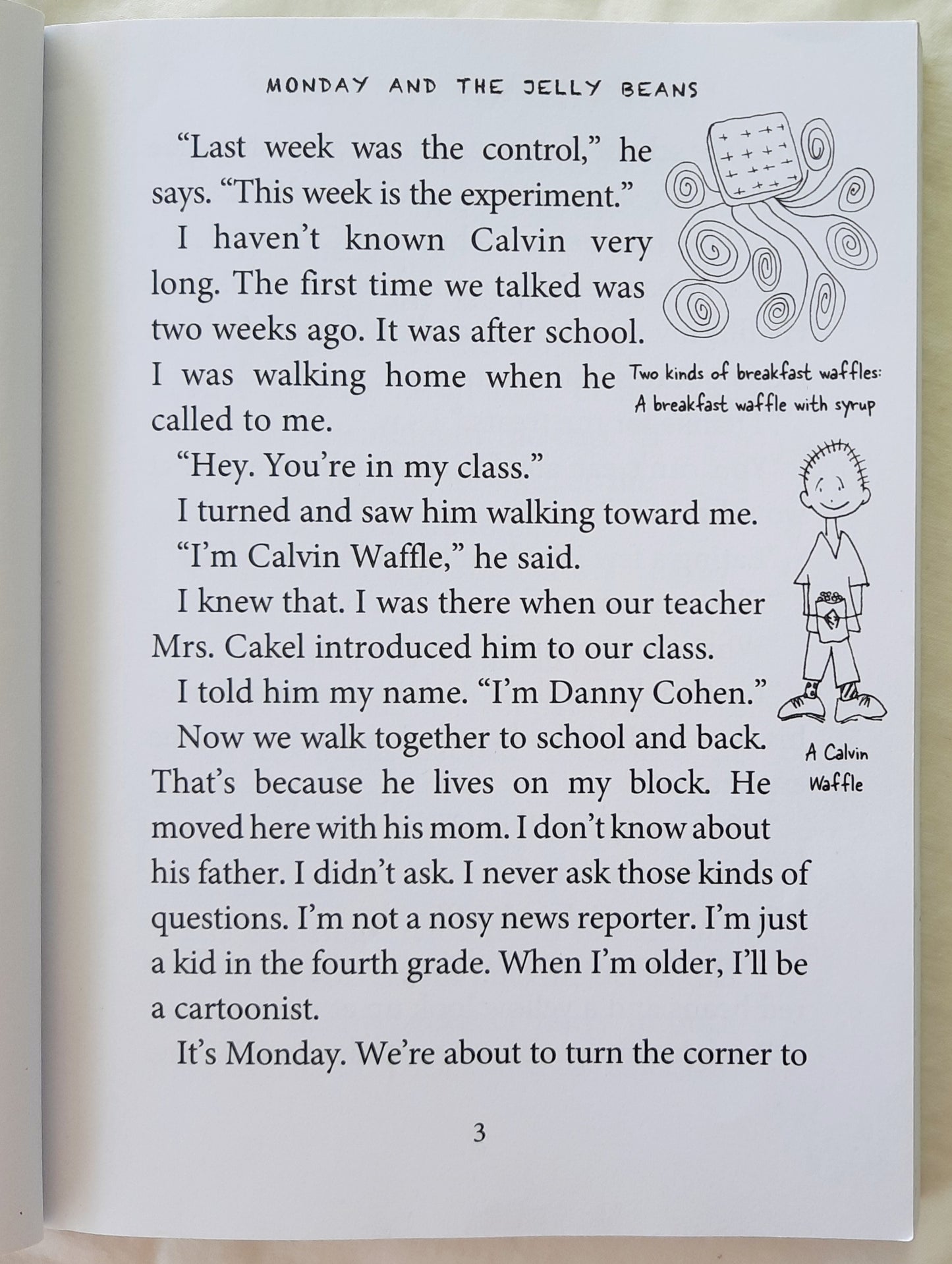 Danny's Doodles: The Jelly Bean Experiment & The Squirting Donuts by David A. Adler (2 in 1, Very good, 2018, Pbk, 216 pages,Jabberwockykids)