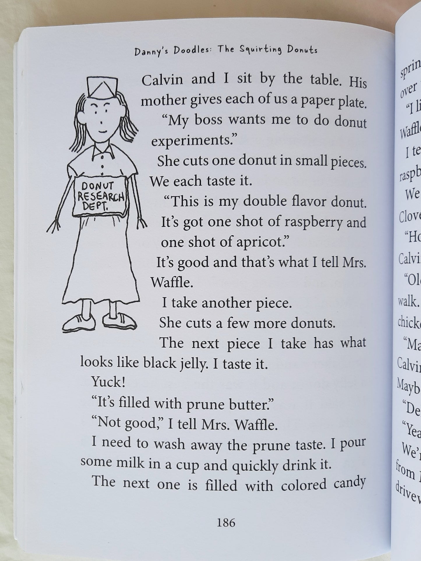 Danny's Doodles: The Jelly Bean Experiment & The Squirting Donuts by David A. Adler (2 in 1, Very good, 2018, Pbk, 216 pages,Jabberwockykids)