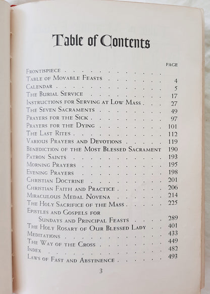 My Catholic Companion: A Handbook of Daily Devotions with the New Simplified Missal by Good Will Publishers (Good, 1961, HC, 493 pages)