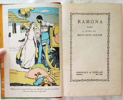 Ramona by Helen Hunt Jackson (Good, 1912, HC, 424 pages, Little, Brown and Company)