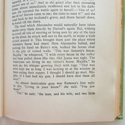 Ramona by Helen Hunt Jackson (Good, 1912, HC, 424 pages, Little, Brown and Company)