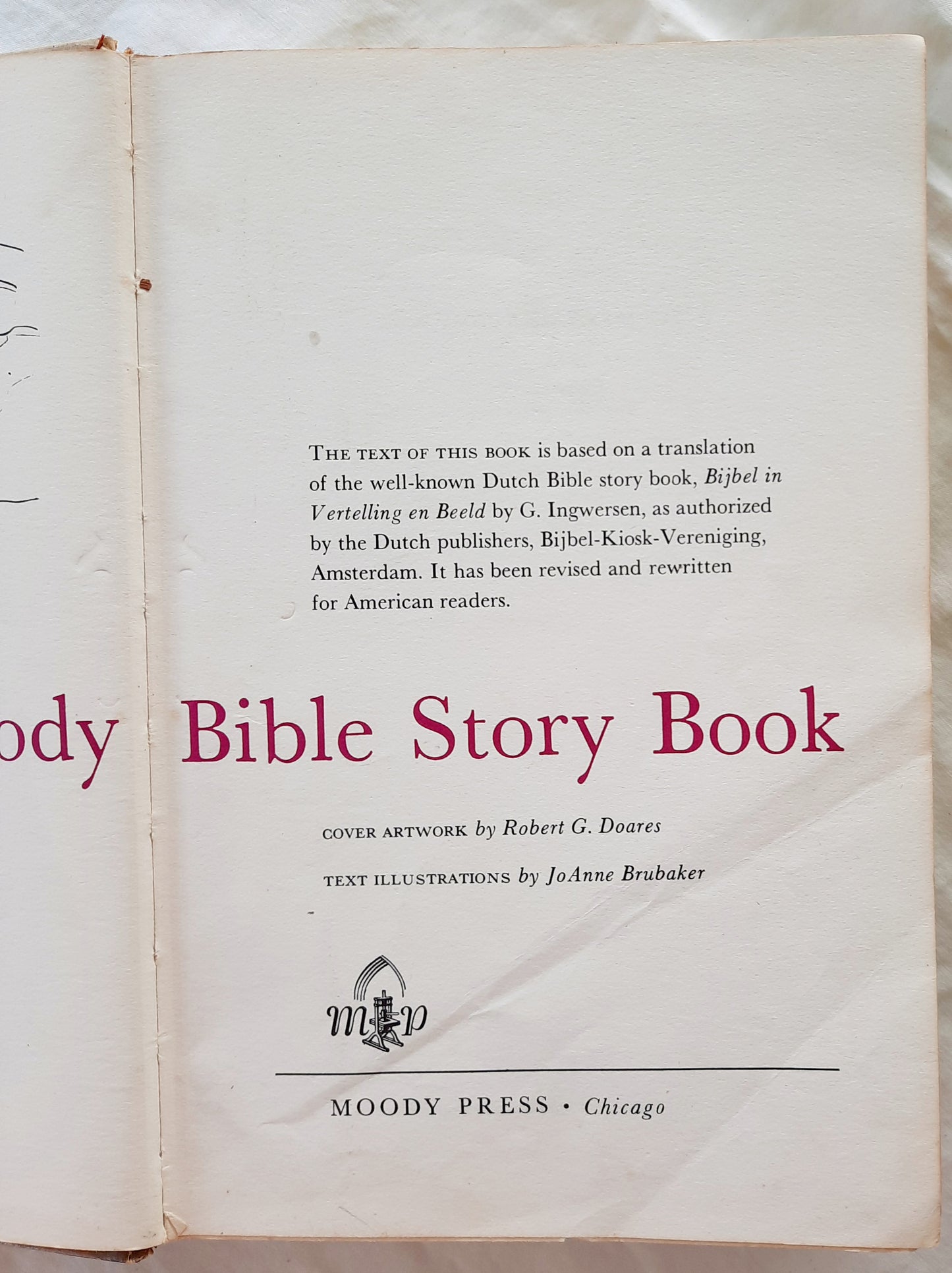 The Moody Bible Story Book (Good, 1953, HC, 639 pages, Moody Press)