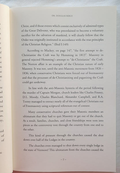 Lessons From the Craft: Seeing God in Masonic Rituals by Douglas Reece (Very Good, 2023, Pbk, 200 pages, Perfect Ashlar Press)