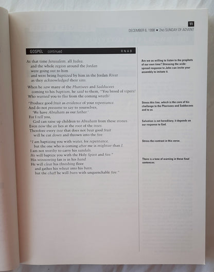 Workbook for Lectors and Gospel Readers 1999 by Lawrence E. Mick (Very Good, 1998, Pbk, 418 pages, Liturgy Training Pub.)