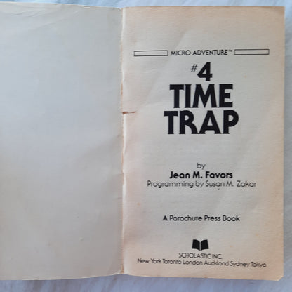 Micro Adventure #4: Time Trap by Jean M. Favors (Good, 1984, Pbk, 126 pages, Scholastic)