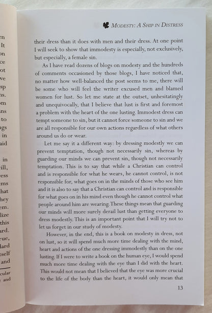 What's Up with the Fig Leaves? The Principles and Purposes of Modesty Uncovered by Heather Thieneman (Good, 2016, Pbk, Christian Focus, 213 pages)