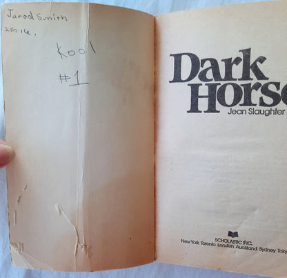 Dark Horse by Jean Slaughter Doty (Acceptable, 1983, Pbk, 158 pages, Scholastic)