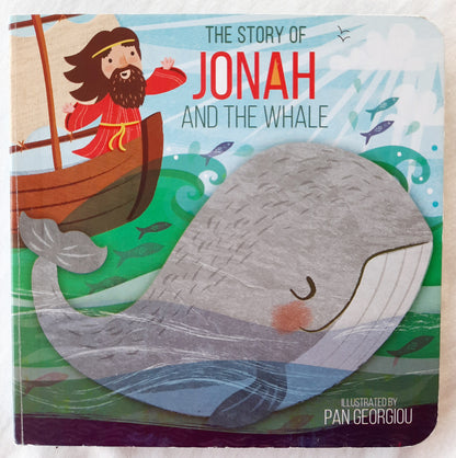 The Story of Jonah and the Whale Board Book illustrated by Pan Georgiou (Very good, HC, 10 pages, Greenbrier Int'l.)