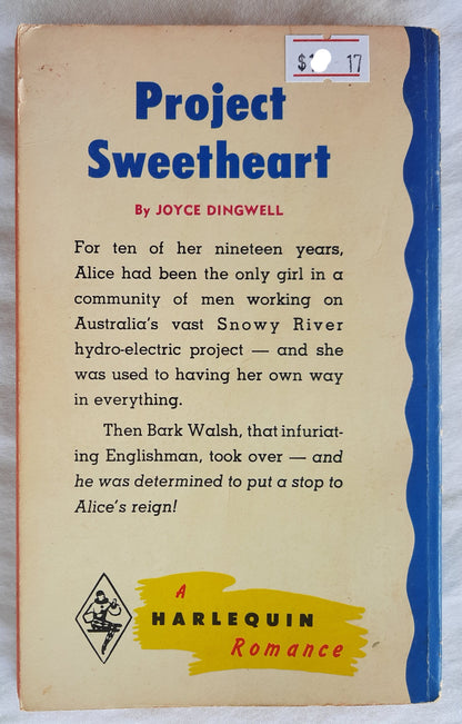 Project Sweetheart by Joyce Dingwell (Harlequin Romance, Good, 1965, Pbk, 191 pages)