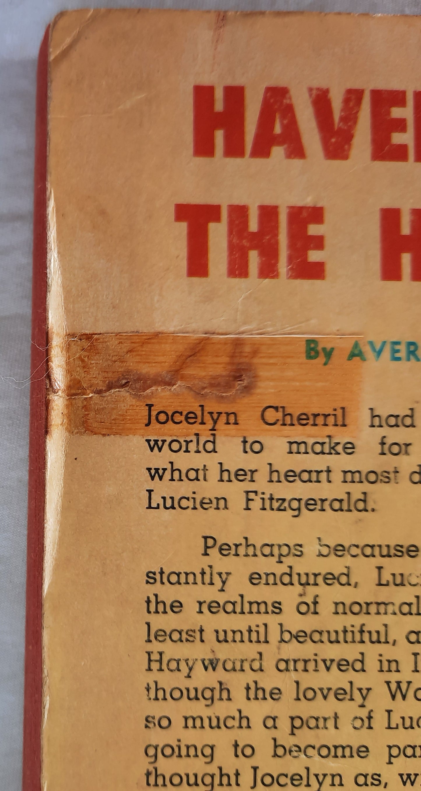 Haven of the Heart by Averil Ives (Harlequin Romance, Acceptable, 1973, Pbk, 160 pages)