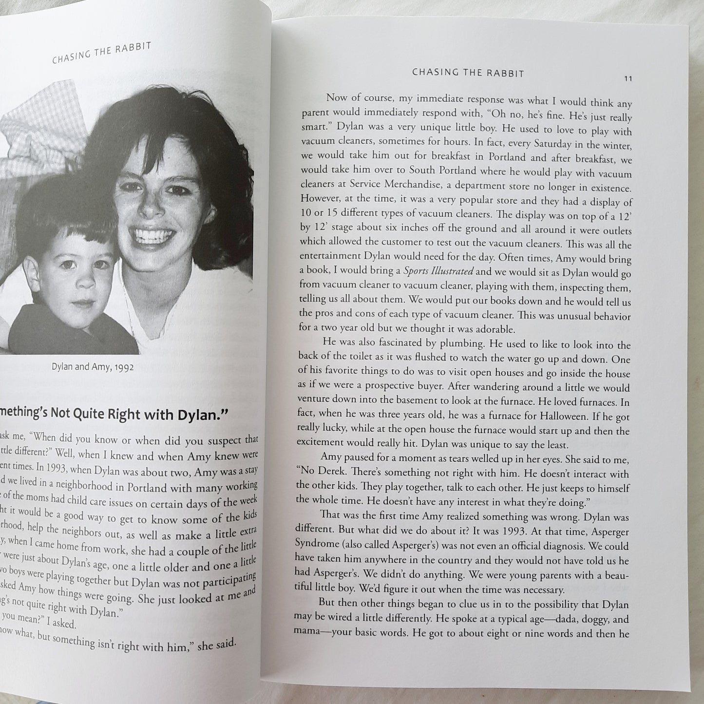 Chasing the Rabbit: A Dad's Life Raising a Son on the Spectrum by Derek Volk (Very good, 2015, Pbk, 282 pages, D&A Publishing)