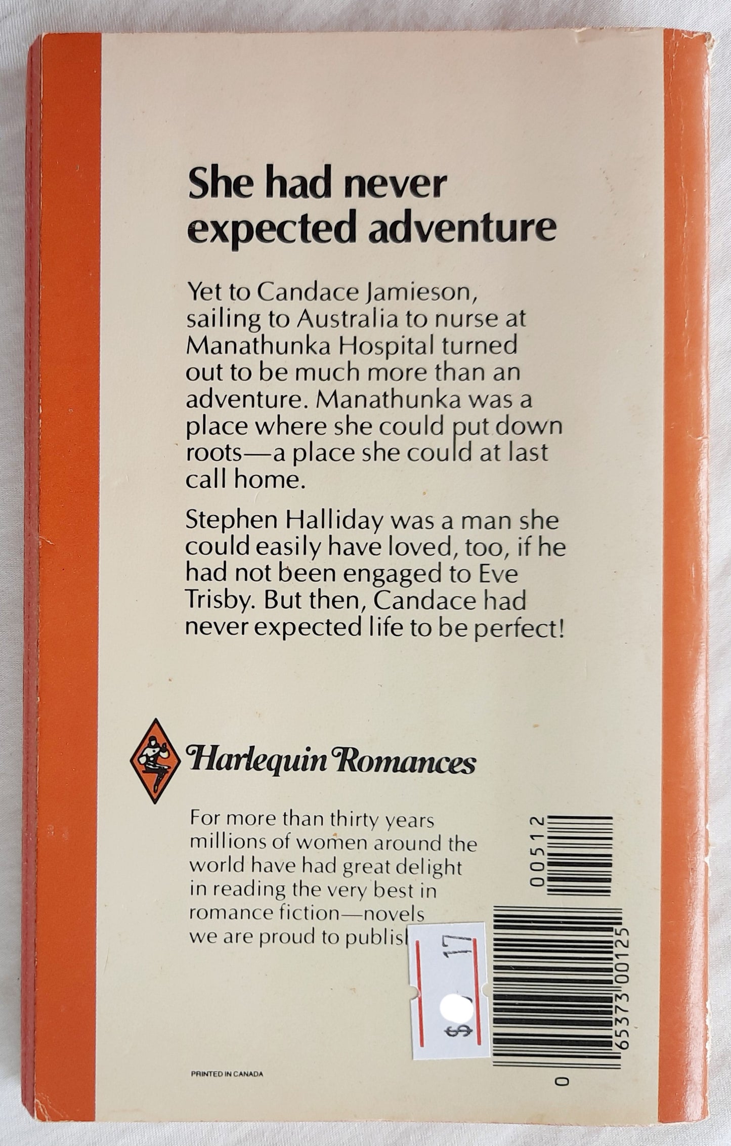 Australian Hospital by Joyce Dingwell (Harlequin Romance, Good, 1980, Pbk, 160 pages)