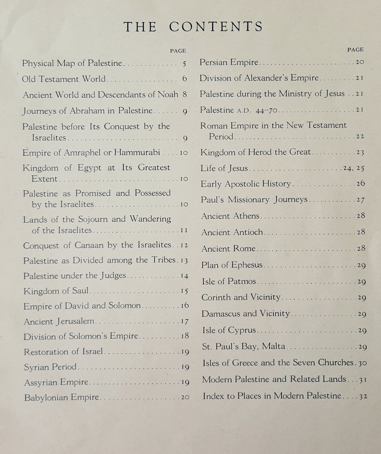 Historical Atlas of the Holy Land by Rand McNally (Good, 1938, Pbk, 32 pages)