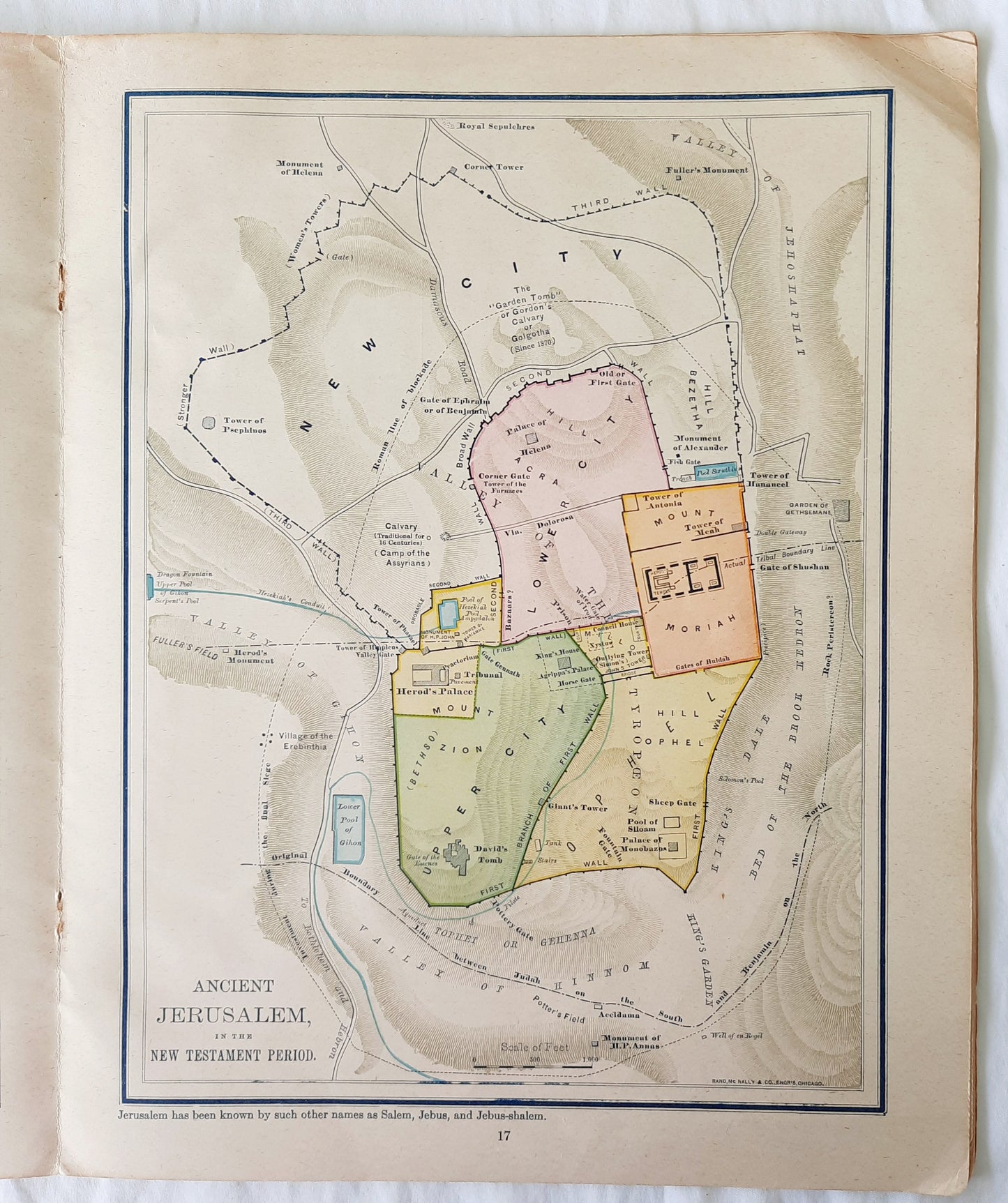 Historical Atlas of the Holy Land by Rand McNally (Good, 1938, Pbk, 32 pages)