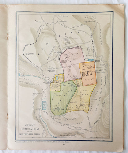 Historical Atlas of the Holy Land by Rand McNally (Good, 1938, Pbk, 32 pages)