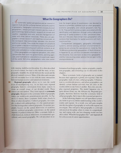 Geography: Realms, Regions, and Concepts 12th Edition by H.J. de Blij; Peter O. Muller (Very good, 2006, HC, 652 pages, JOhn Wiley & Sons)