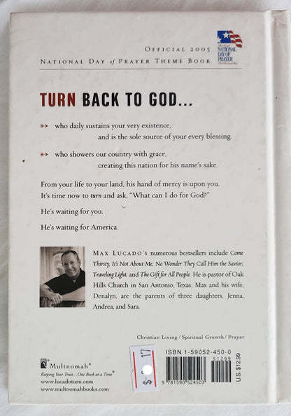 Remembering Our Foundations: Turn by Max Lucado (Good, 2005, HC, 96 pages, Multnomah)