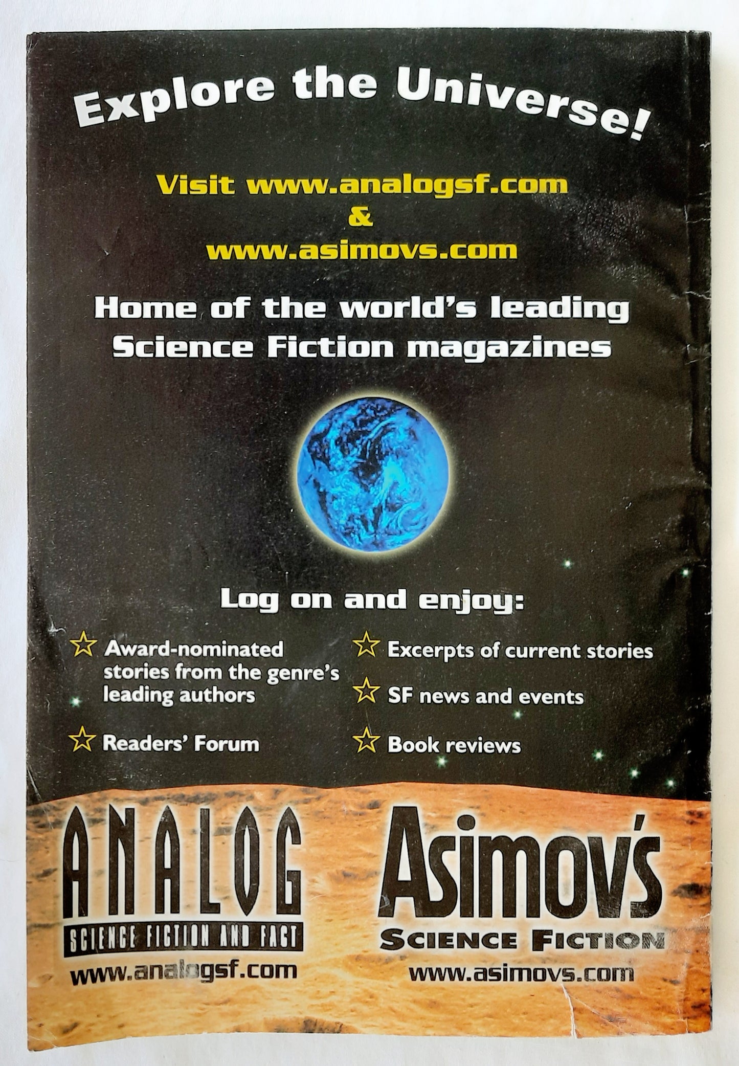 Analog: Science Fiction and Fact Magazine October 2011 by Dell Magazine (Very good, Pbk, 112 pages)