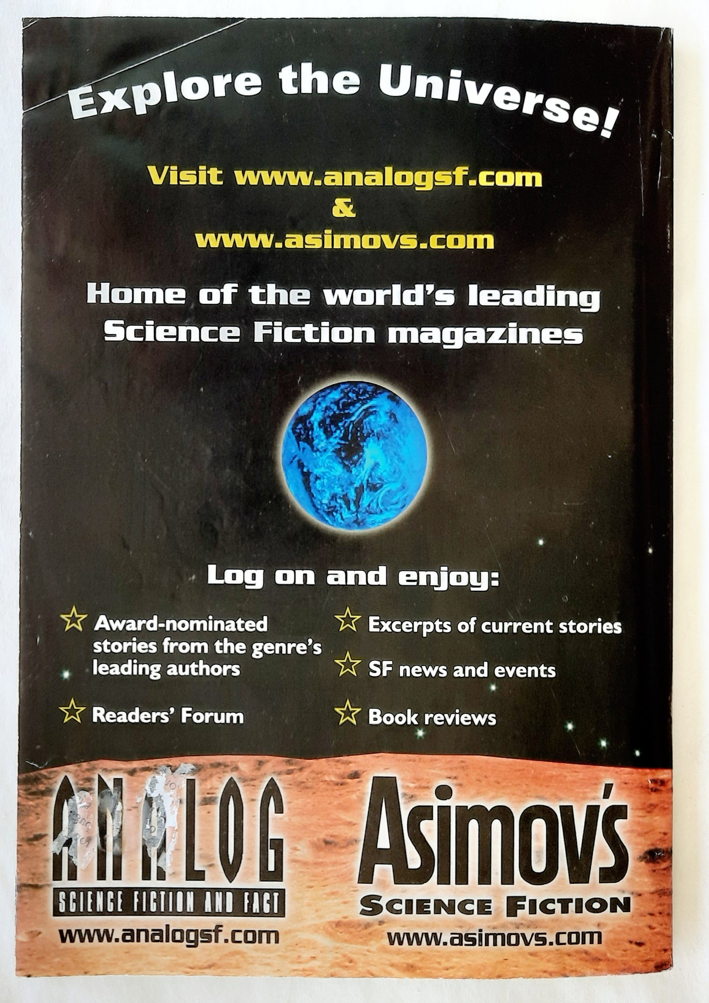 Analog: Science Fiction and Fact Magazine October 2012 by Dell Magazine (Very good, Pbk, 112 pages)