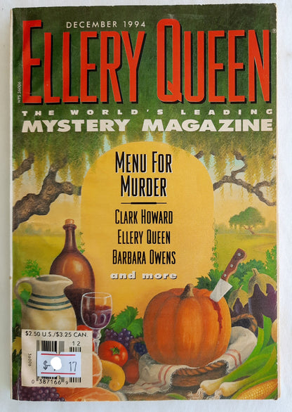 Ellery Queen Mystery Magazine December 1994 by Dell Magazine (Very good, Pbk, 160 pages)