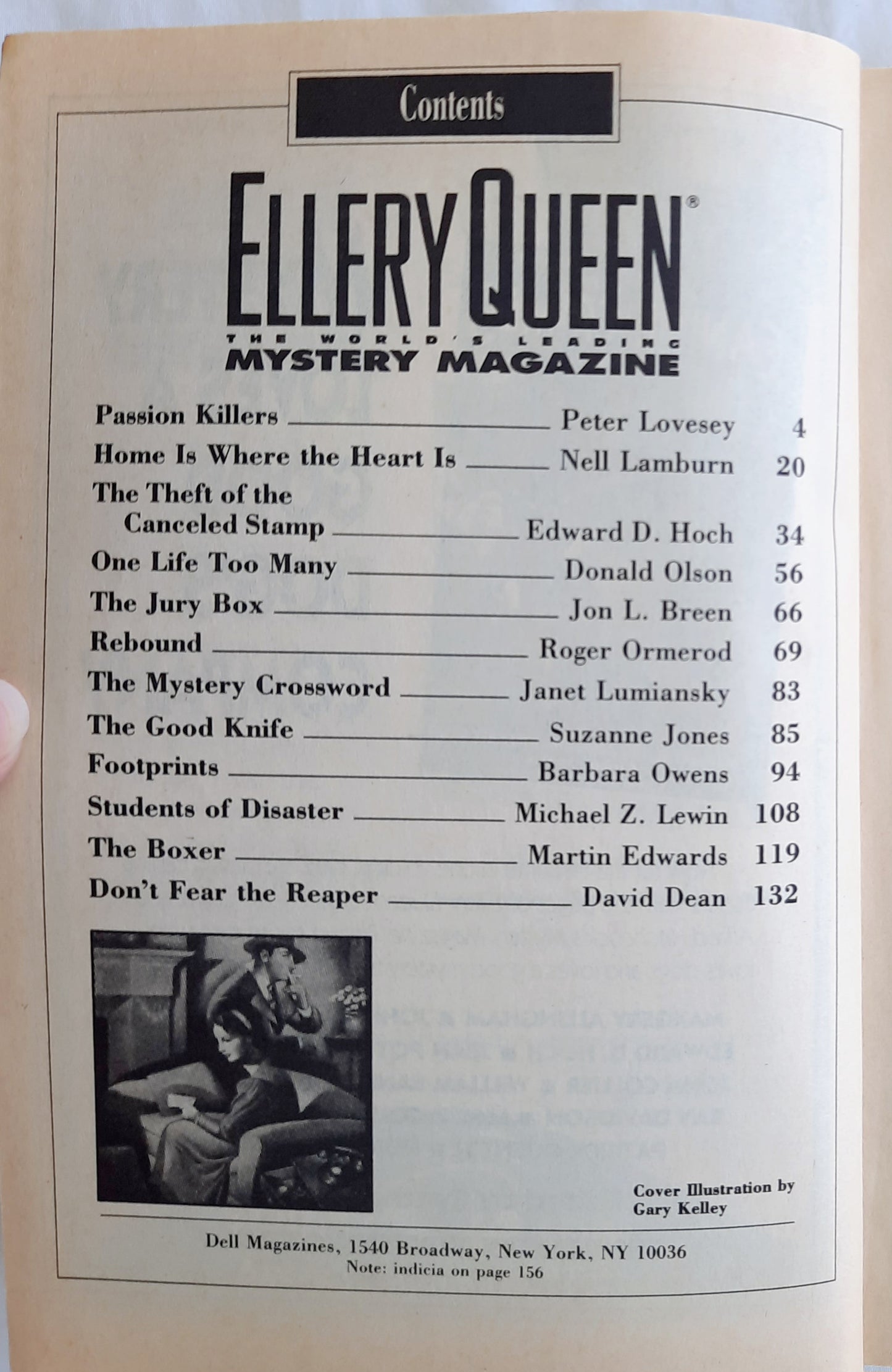 Ellery Queen Mystery Magazine January 1994 by Dell Magazine (Very good, Pbk, 158 pages)