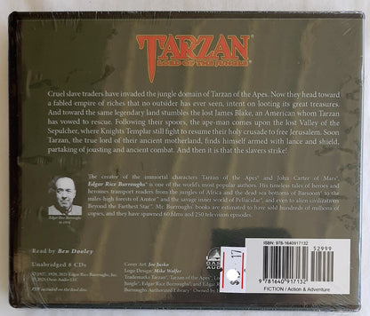 Tarzan: Lord of the Jungle Audiobook CD by Edgar Rice Burroughs; (New, 2021, 8-CDs, Oasis Audio)