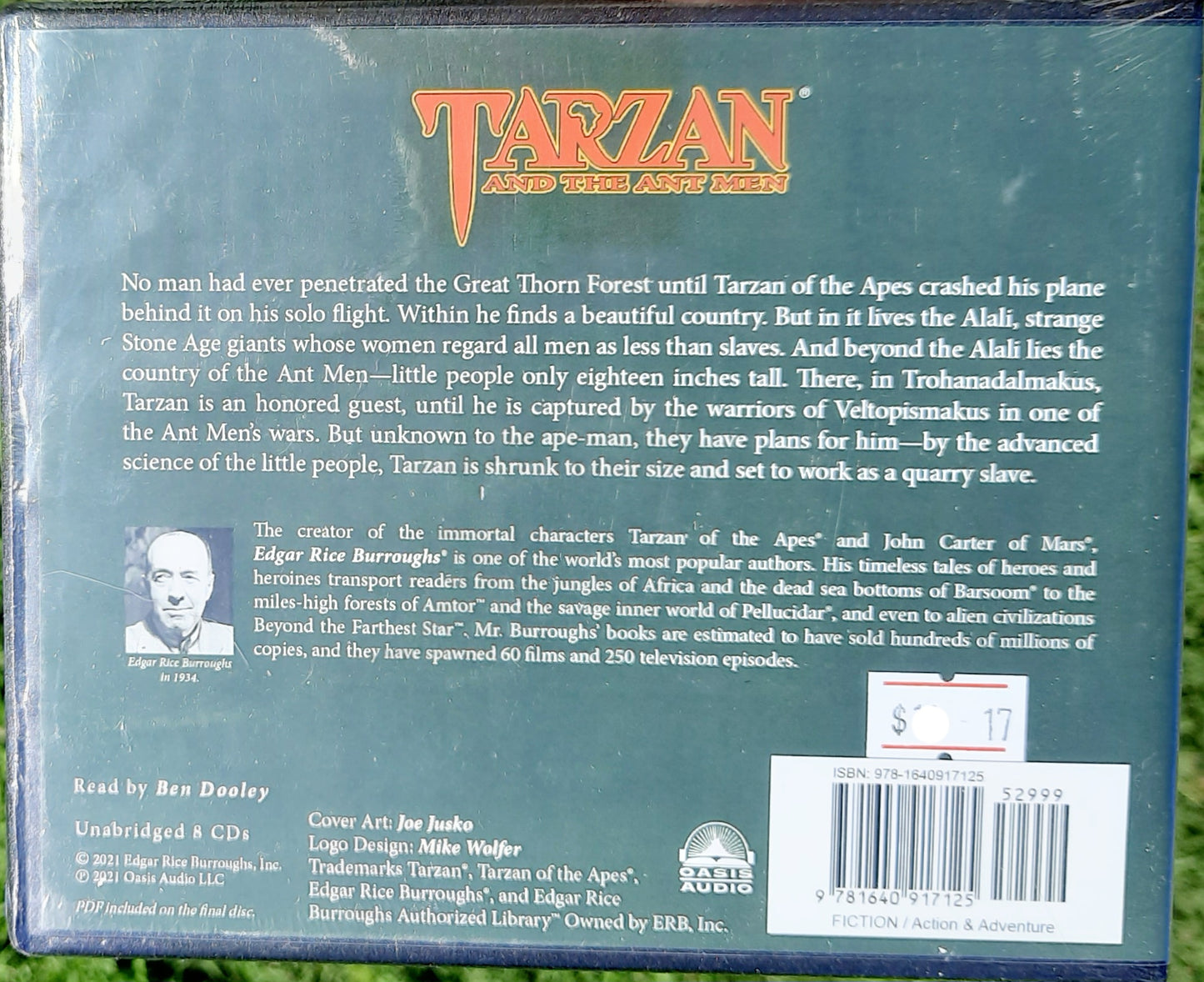 Tarzan and the Ant Men Audiobook by Edgar Rice Burroughs; Ben Dooley (New, 2021, 8-CDs, Oasis Audio)