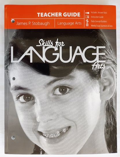 Skills For Language Arts Teacher Guide by James P. Stobaugh (New, 2018, Pbk, 405 pages, Master Books)