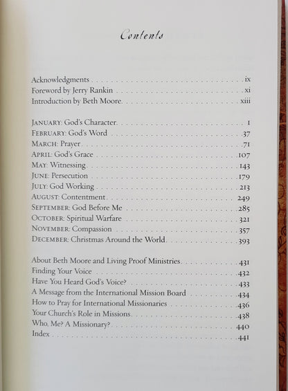 Voices of the Faithful: Inspiring Stories of Courage from Christians Serving Around the World by Kim P. Davis; Beth Moore (Very good, 2005, HC, 452 pages, Integrity Publishers)