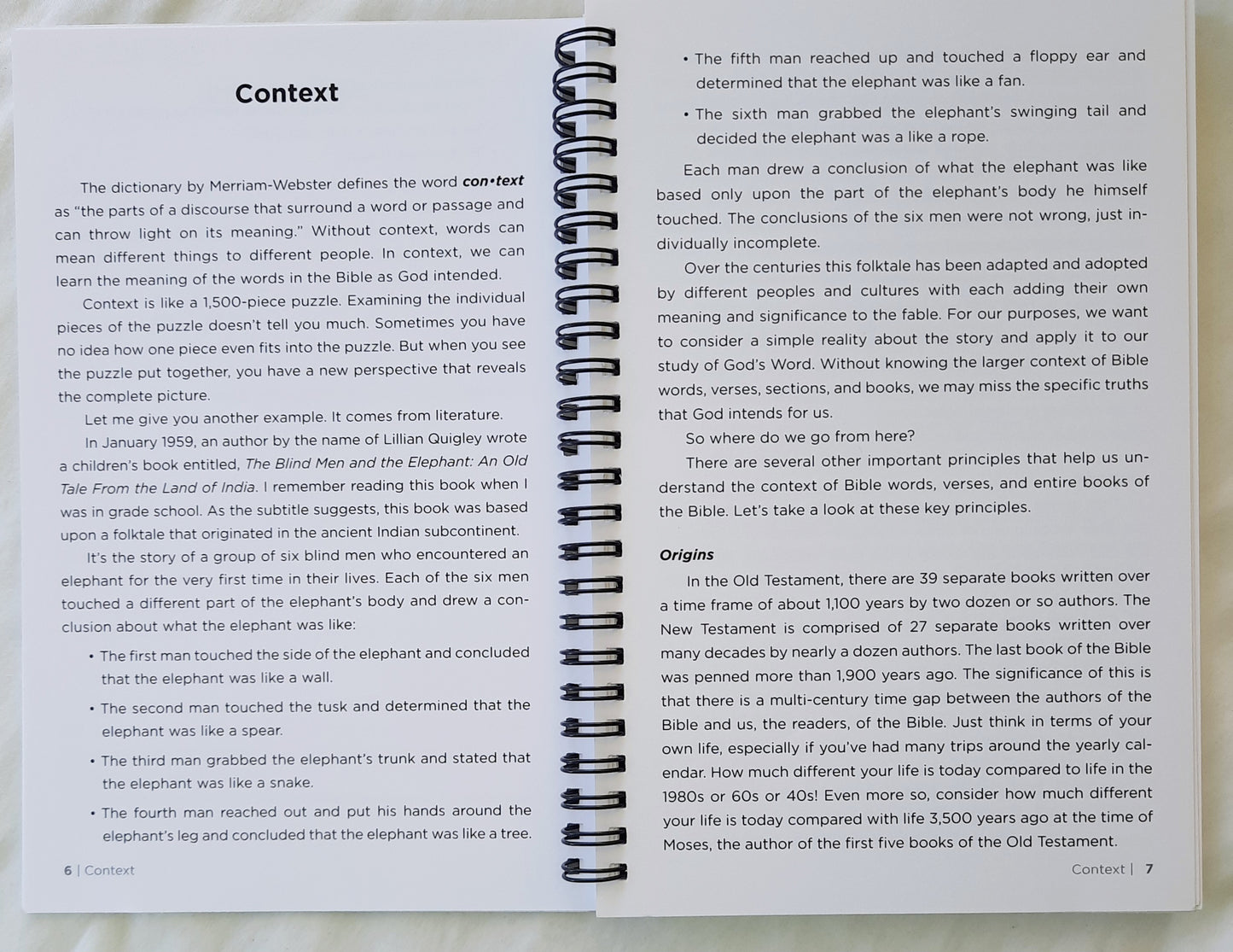 Out of Context: 8 Bible Passages Most Christians Get Wrong by Mike Novotny; Bruce Becker (Like New, 2020, Spiral Pbk, 124 pages, Straight Talk Books)