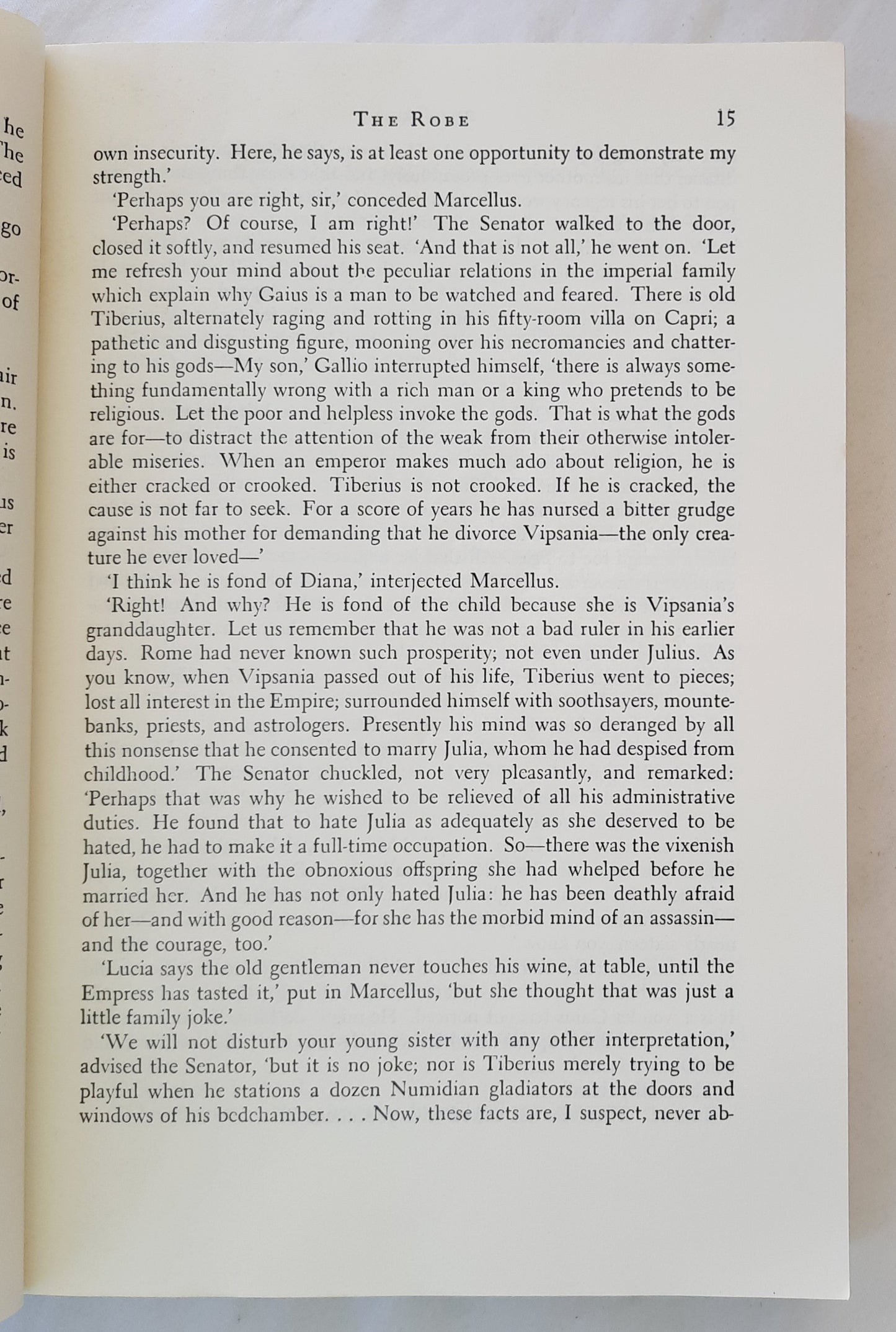 The Robe by Lloyd C. Douglas (Very good, 1986, Pbk, 508 pages, Houghton Mifflin Co.)