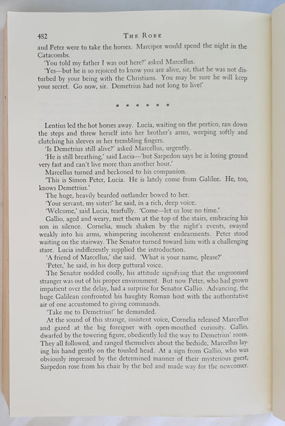 The Robe by Lloyd C. Douglas (Very good, 1986, Pbk, 508 pages, Houghton Mifflin Co.)