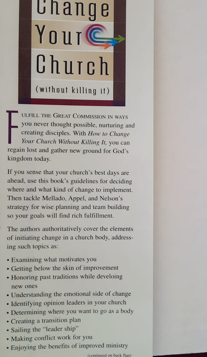 How to Change Your Church Without Killing It by Alan Nelson; Gene Appel (Good, 2000, HC, 353 pages, Word Pub.)