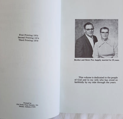 The Home: The Divine Institution of God by Winfield F. Poe (Very Good, 1979, Pbk, 72 pages, Old Paths Tract Society) RARE