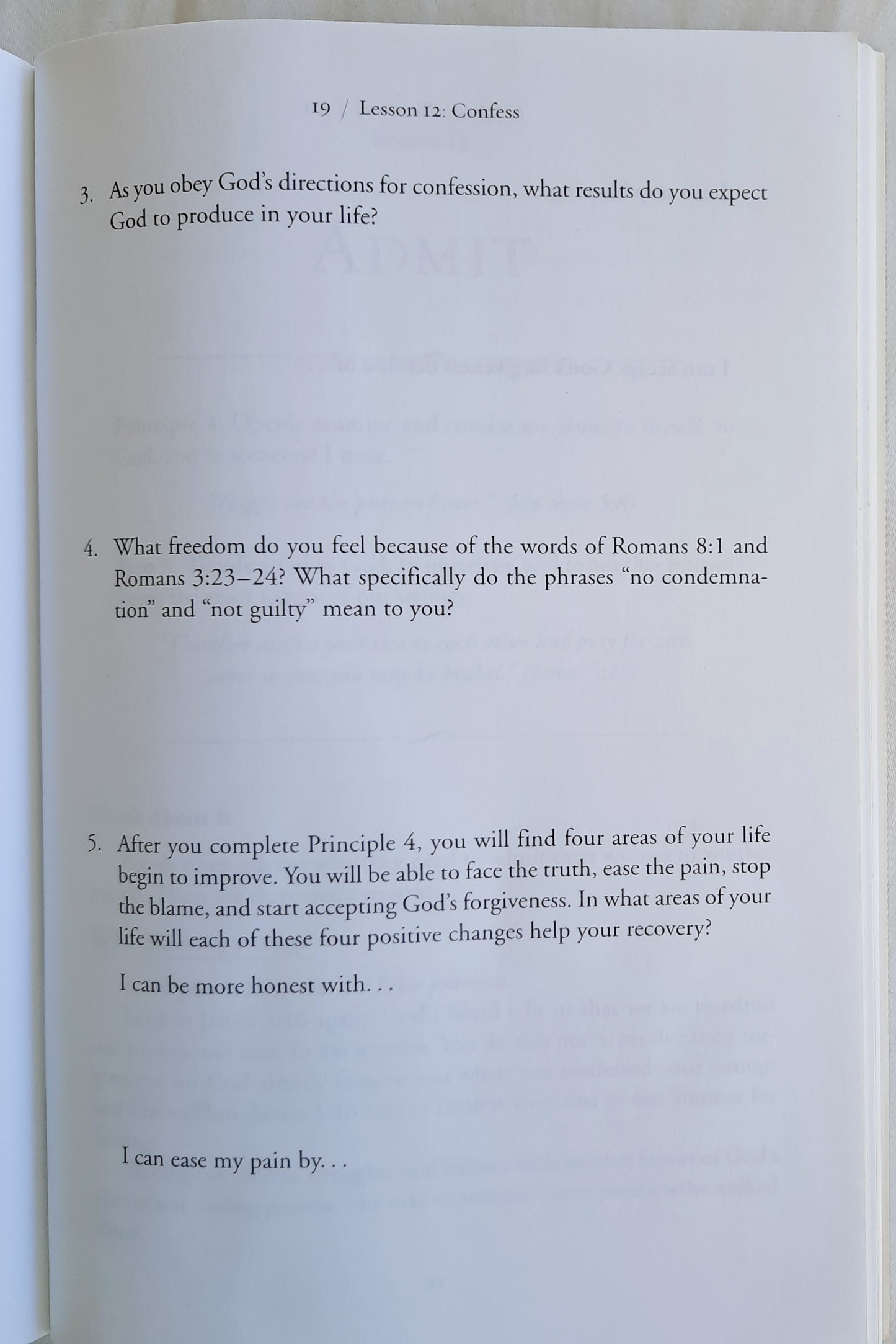 Getting Right with God, Yourself, and Others Participant's Guide 3 by John Baker (Very good, 1998, Pbk, 59 pages, Zondervan)