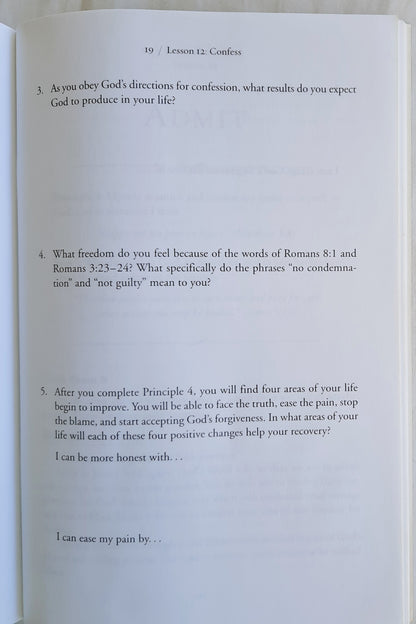 Getting Right with God, Yourself, and Others Participant's Guide 3 by John Baker (Very good, 1998, Pbk, 59 pages, Zondervan)