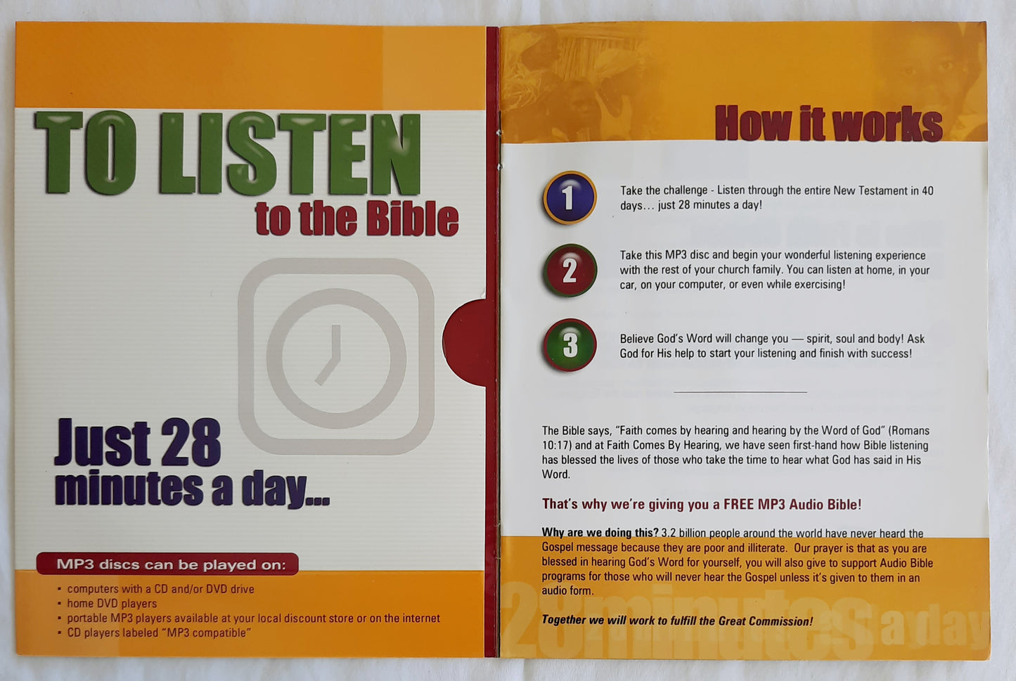 You've Got the Time KJV New Testament MP3 Disc by Hosanna (Like New, 1997, Faith Comes By Hearing)