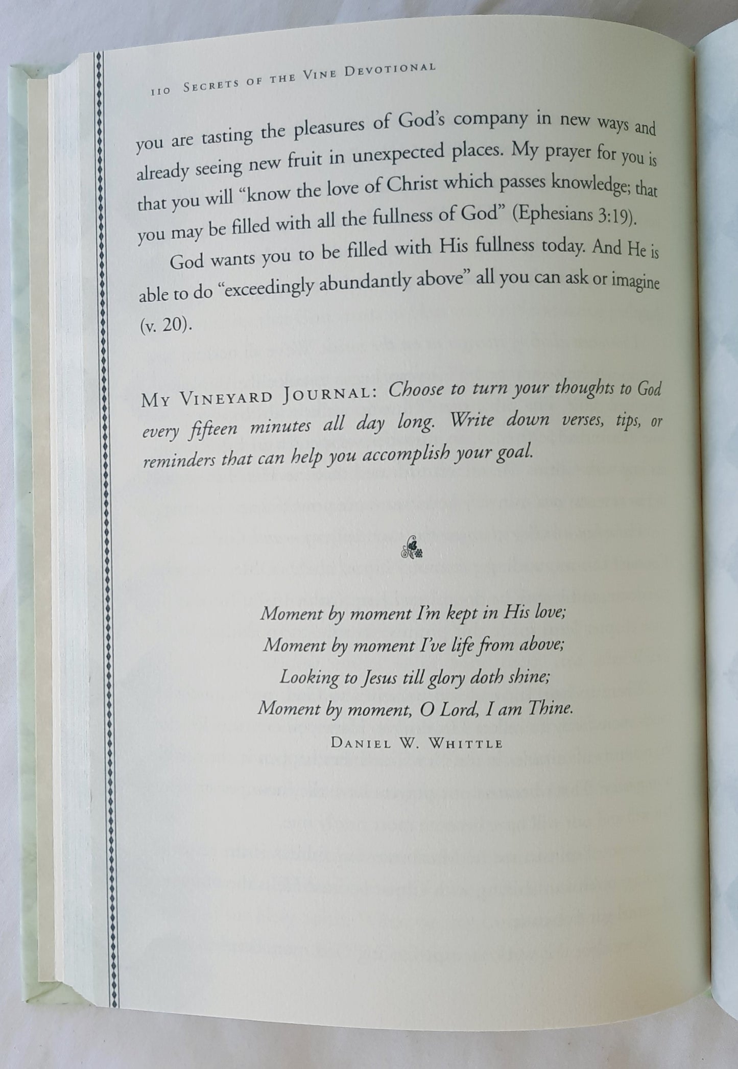 Secrets of the Vine Devotional by Bruce Wilkinson; David Kopp (Very Good, 2002, HC, 124 pages, Multnomah)