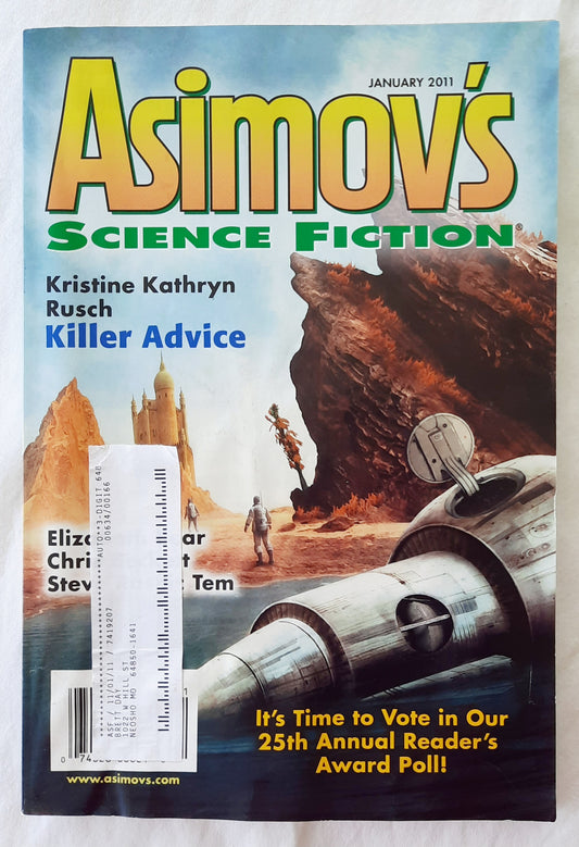 Asimov's Science Fiction Magazine by Dell Magazine January 2011 (Very good, 112 pages, Pbk)