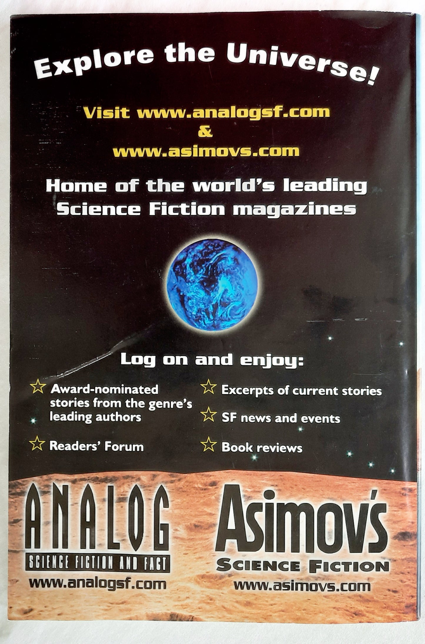 Asimov's Science Fiction Magazine by Dell Magazine January 2011 (Very good, 112 pages, Pbk)