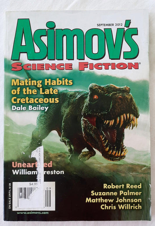 Asimov's Science Fiction Magazine by Dell Magazine September 2012 (Very good, 112 pages, Pbk)