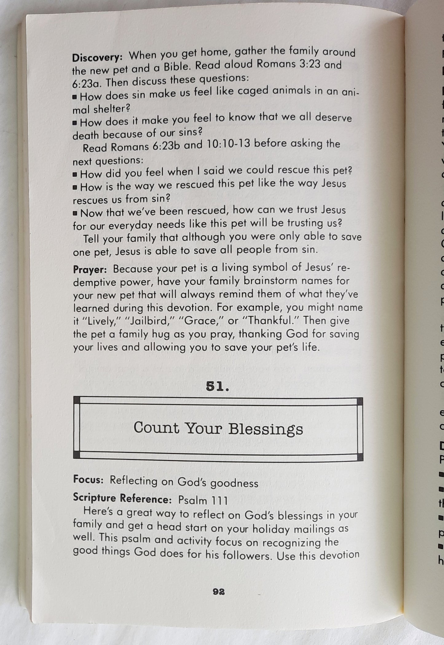 52 Fun Family Devotions by Mike & Amy Nappa (Good, 1994, Pbk, 96 pages, Augsburg)